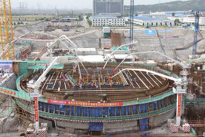 В КНР начался основной этап строительства шестого энергоблока АЭС «Тяньвань».
