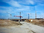 Площадка строительства Белорусской АЭС, апрель 2014 года